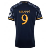 Camiseta Real Madrid Kylian Mbappe #9 Segunda Equipación Replica 2023-24 mangas cortas
